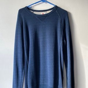Levi's Original Crew Neck Sweatshirt Indigo Blue